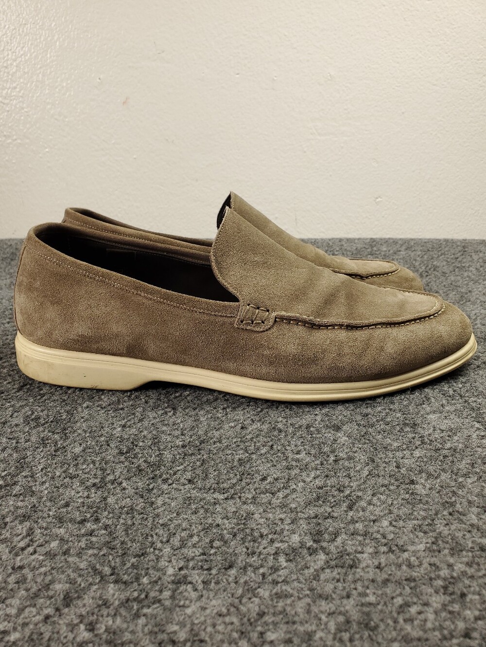 To Boot New York Adam Derrick Venetian Loafer 11.5 Suede Taupe Italy Slip On 540